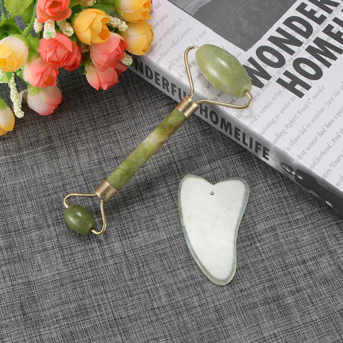 Natural Jade Facial Skin Massager Massage Roller