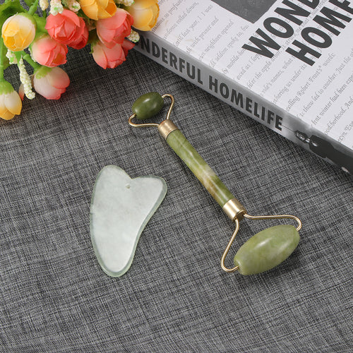 Natural Jade Facial Skin Massager Massage Roller